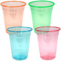 Disposable Pet Plastic Cup with Flat Lid Dome Cover